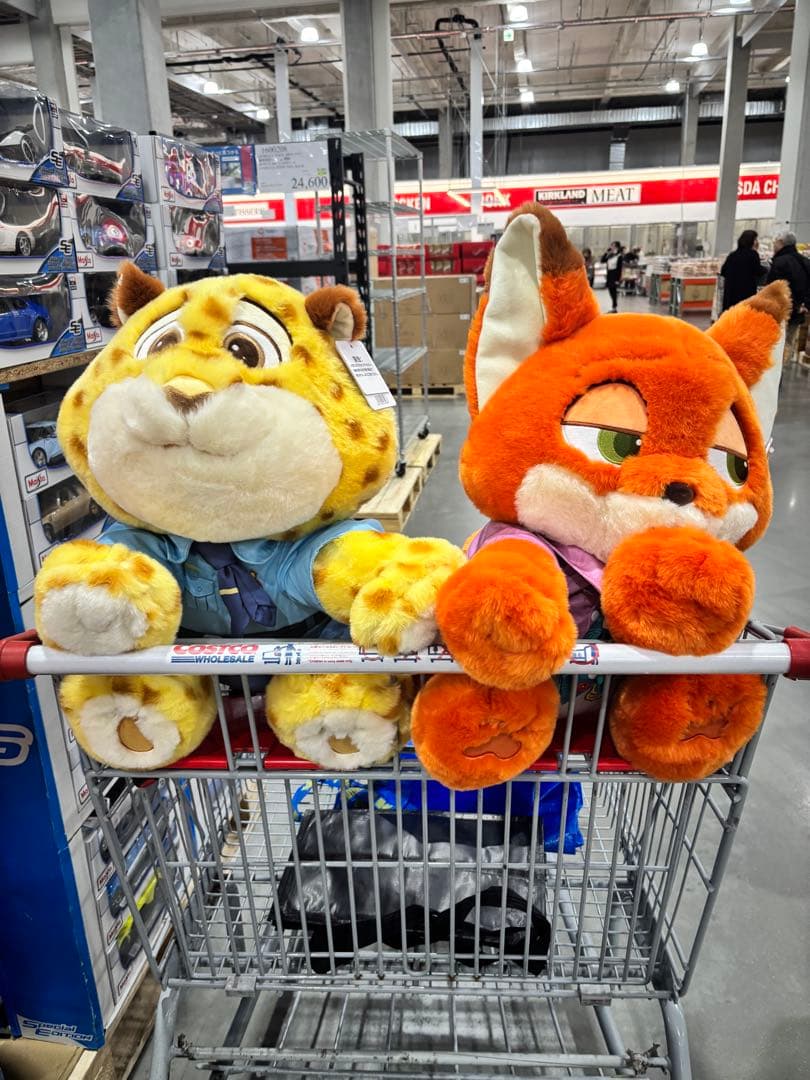 コストコ ディズニー ぬいぐるみ ズートピア2 ニック クロウハウザー