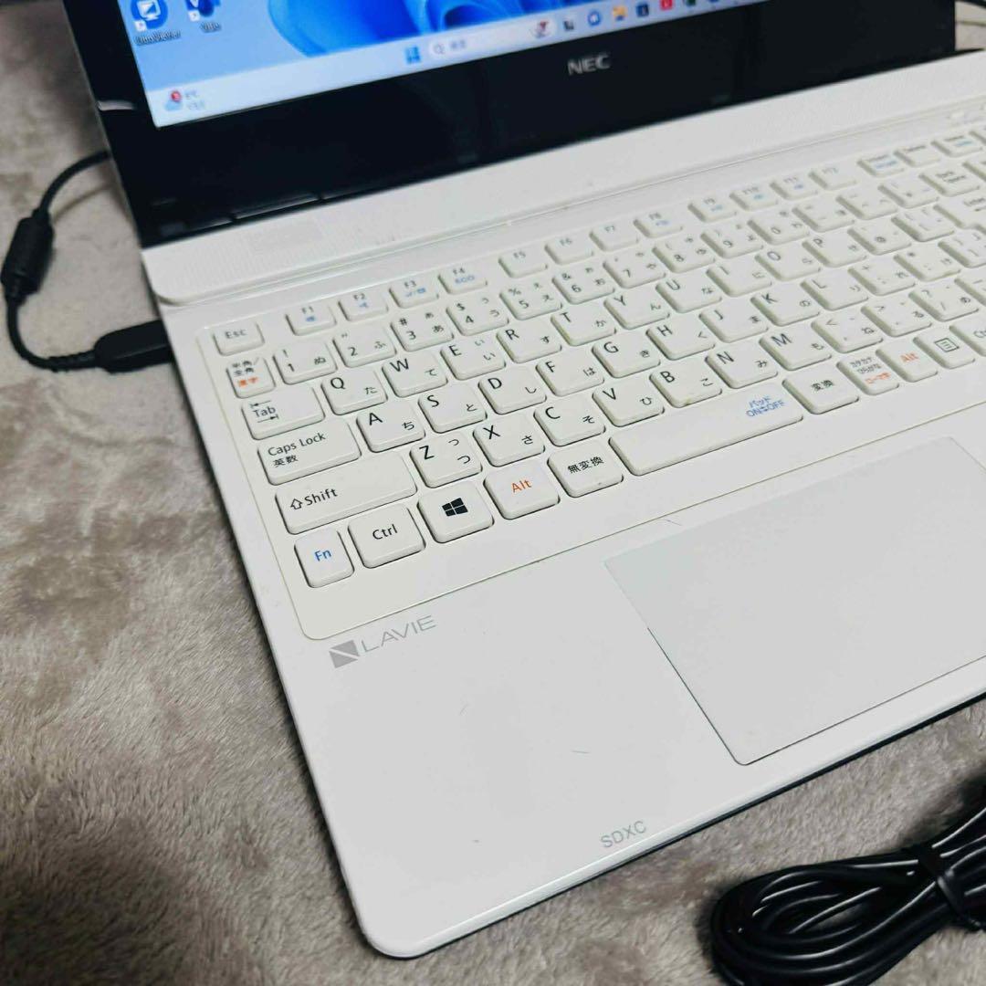 S289 NECノートパソコンWEBカメラSSD高速Windows11オフィス付 - メルカリ