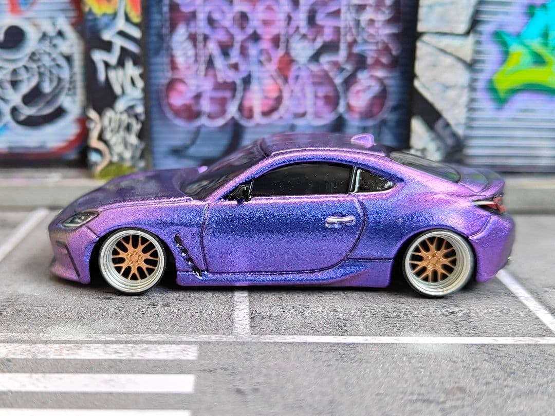 トミカ改造 トヨタ GR86 マジョーラ ☆深リム ☆ホットウィール - メルカリ