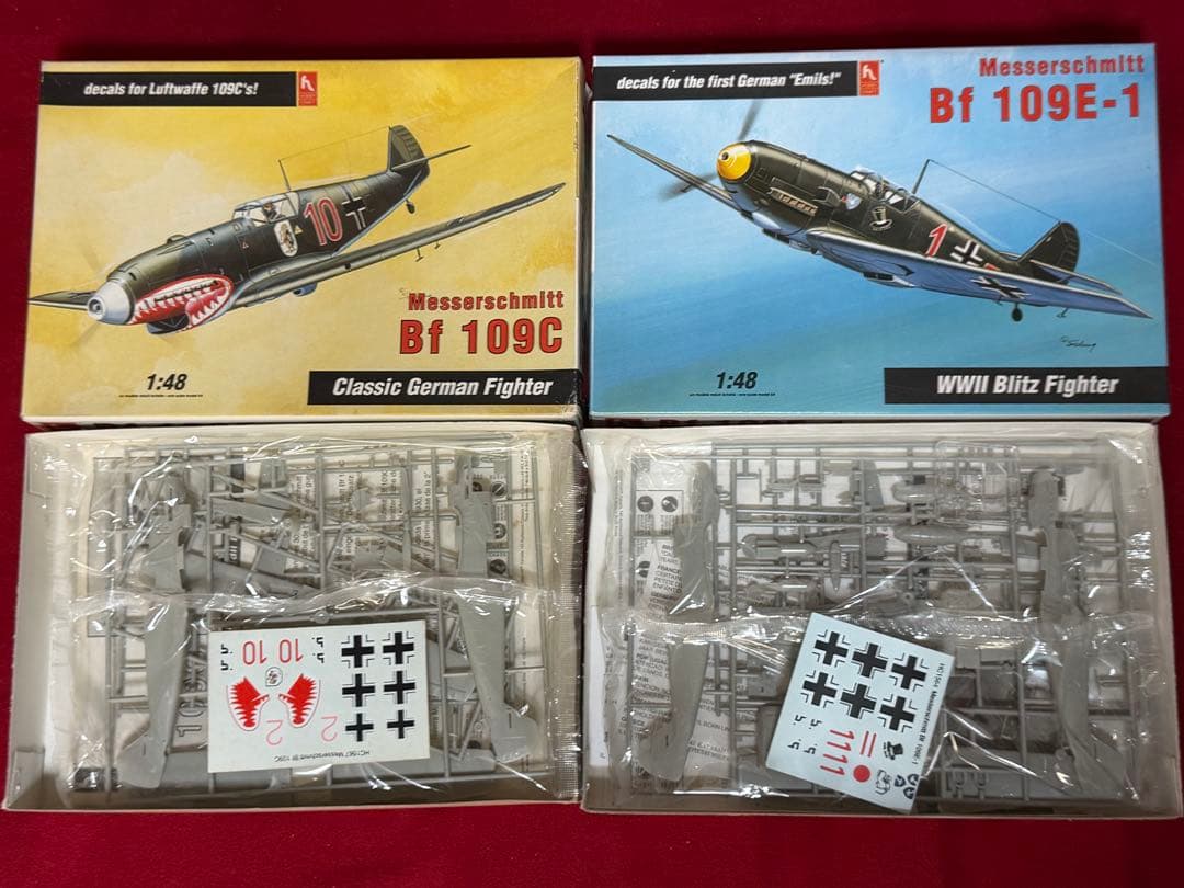 1/48フジミ、ホビークラフト、エデュアルド Bf 109シリーズ 全8個