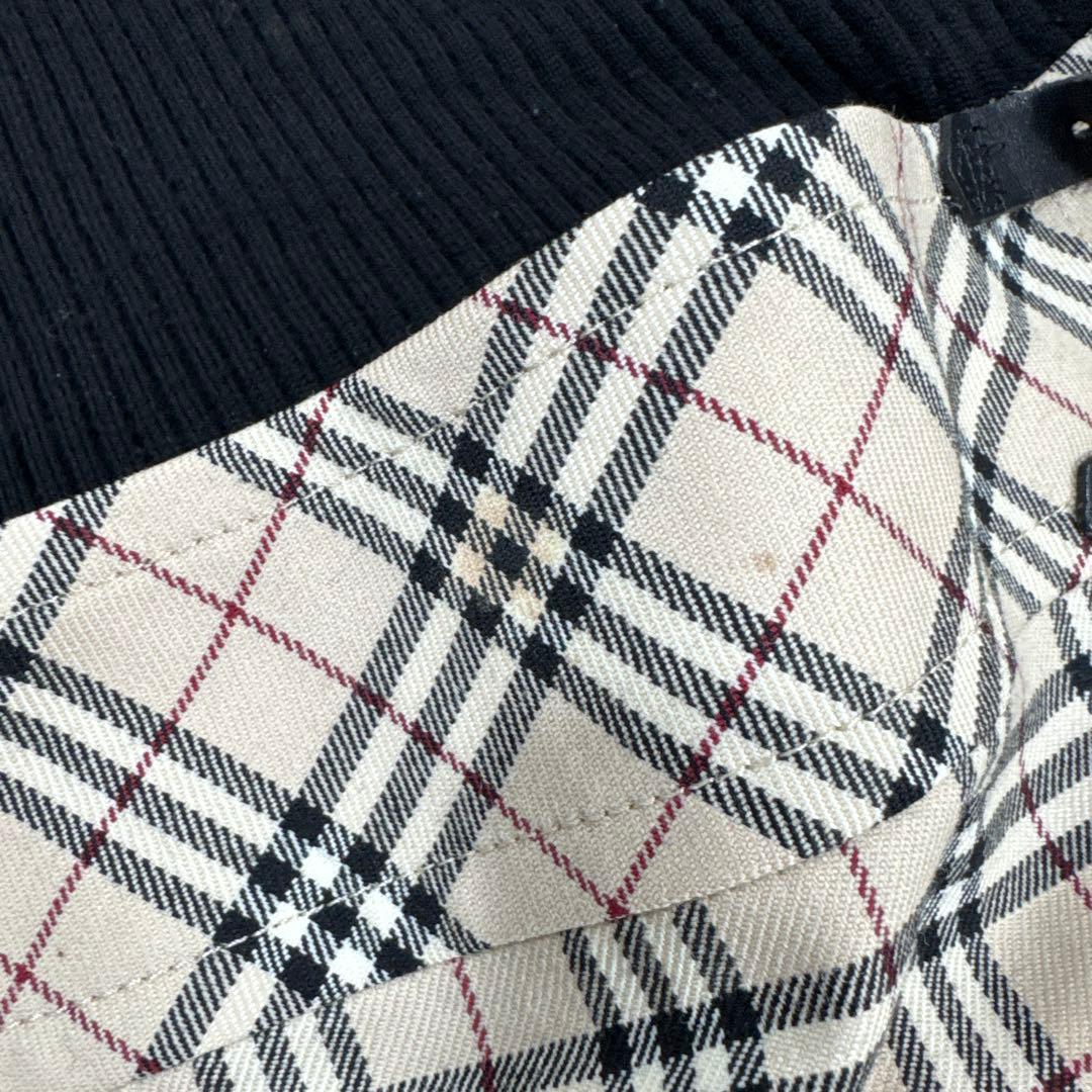 BURBERRY BLUELABEL ニット ノバチェック ドッキングワンピース