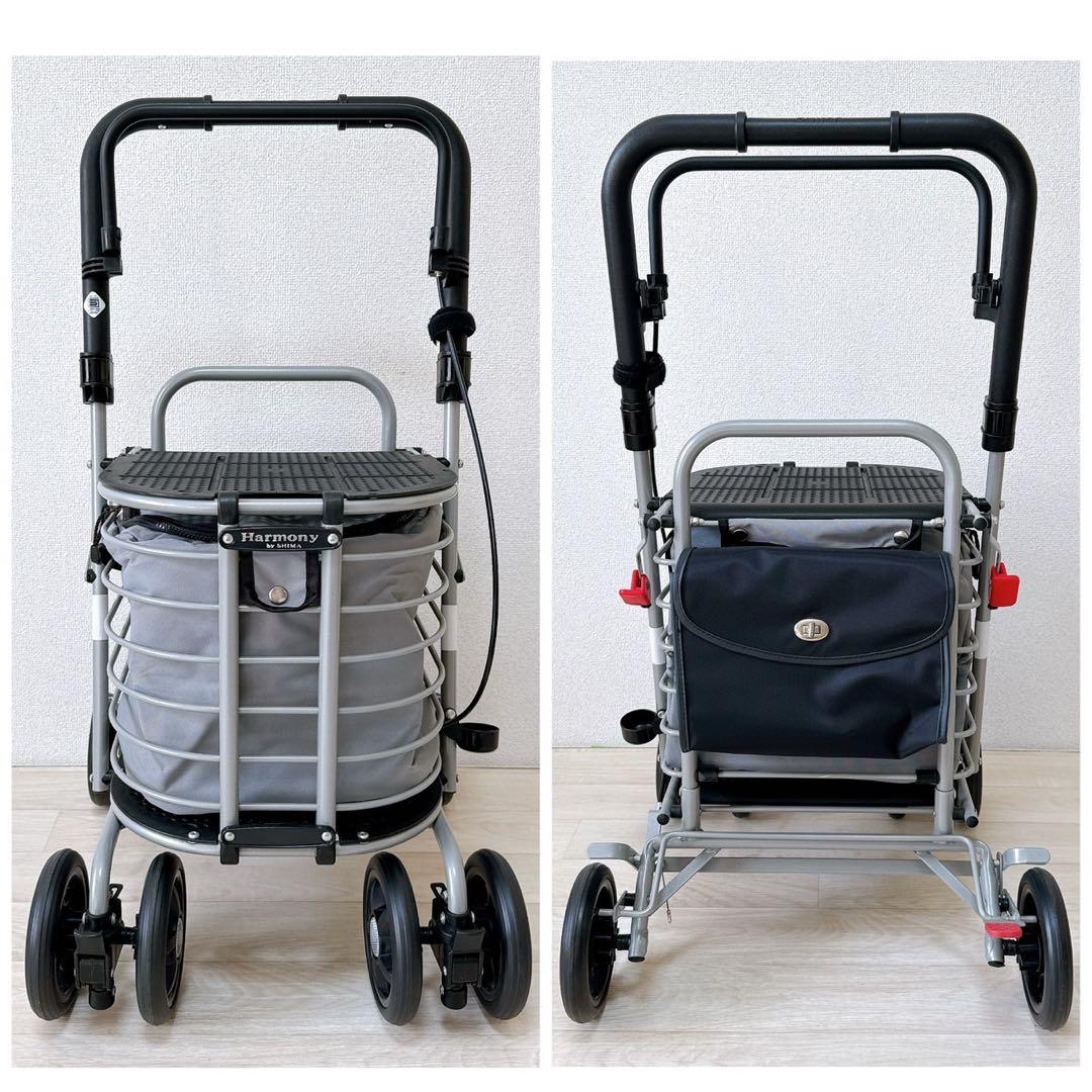 未使用】島製作所 シルバーカー ハーモニーAL ショッピングカート 保冷
