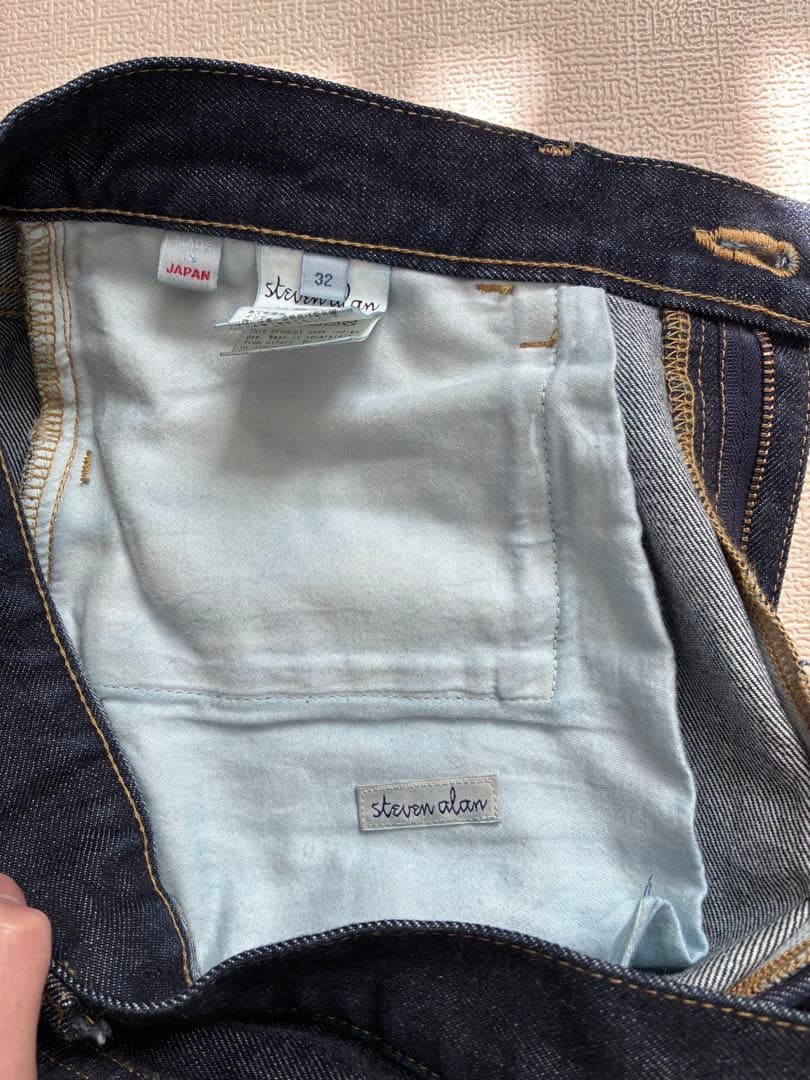 steven alan 13.5oz バギー テーパード デニムパンツ w32