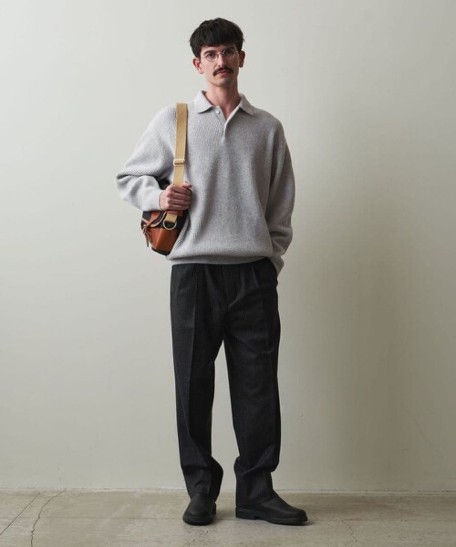 ノッポ様専用】Steven Alan ポロカラー ニット グレー／S