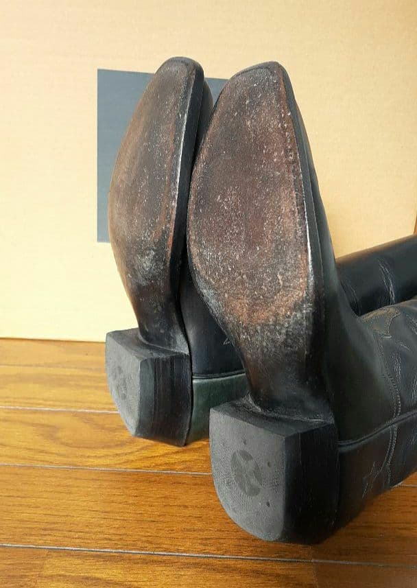 新春セール❗【アメリカ製】J.B.HILL ウエスタンブーツ 黒 おまけ付き