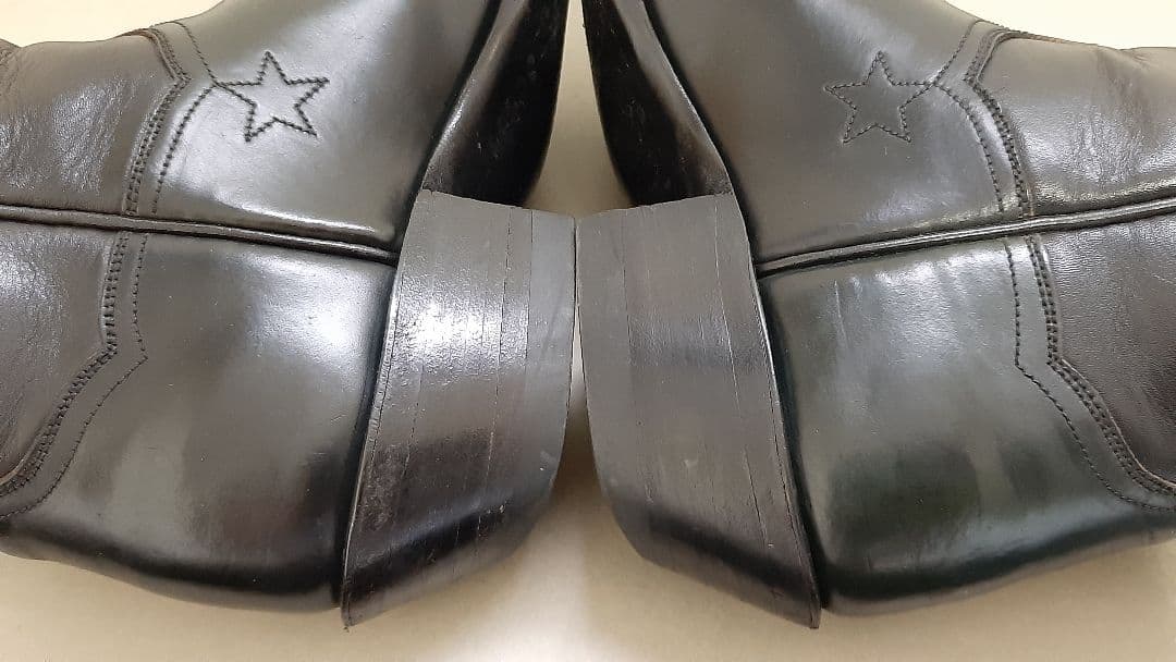 新春セール❗【アメリカ製】J.B.HILL ウエスタンブーツ 黒 おまけ付き