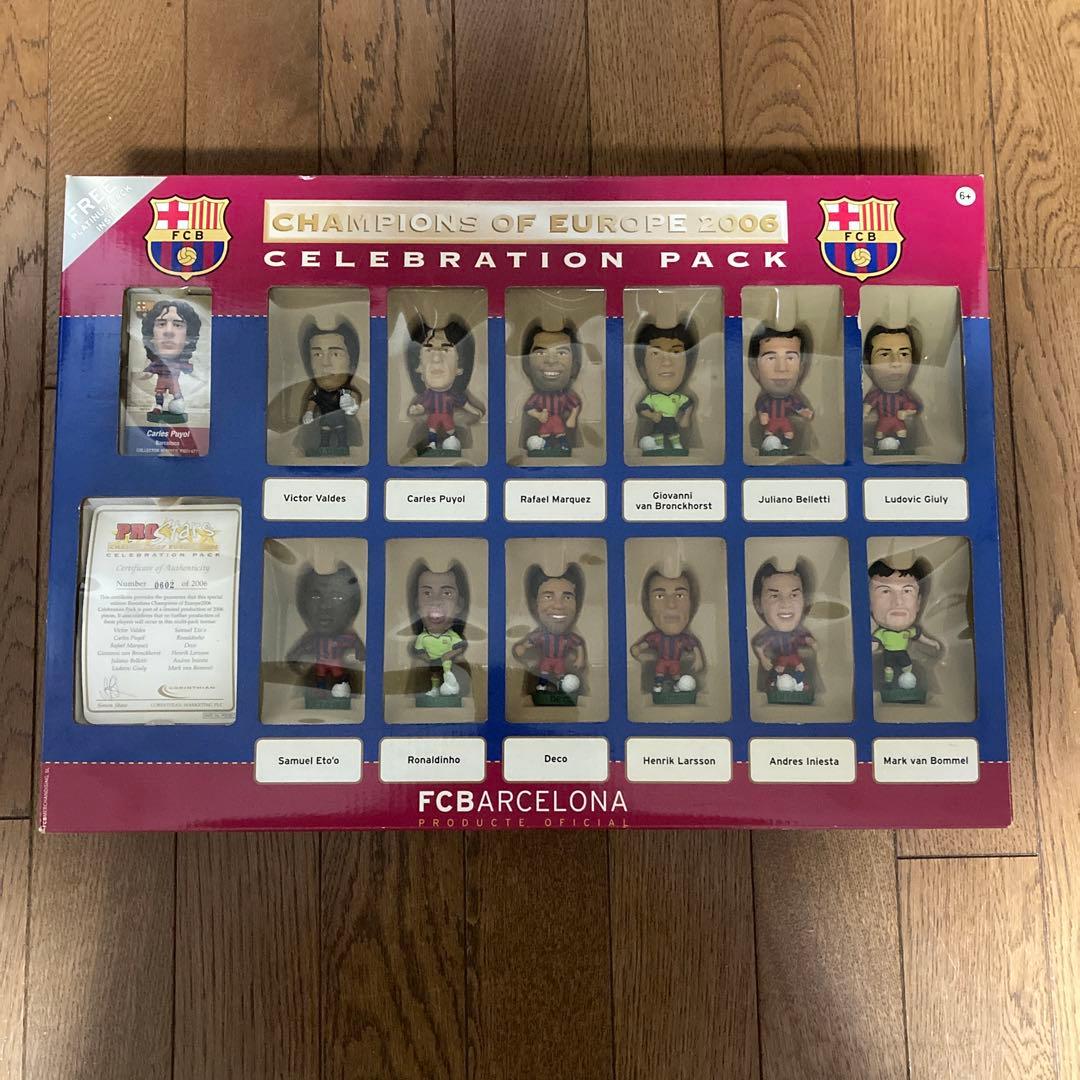 コリンシアン　バルセロナ　サッカーフィギュアチャンピオンズリーグ2006優勝記念 国内未発売】MINIX コレクターズフィギュア FCバルセロナ ペドリ