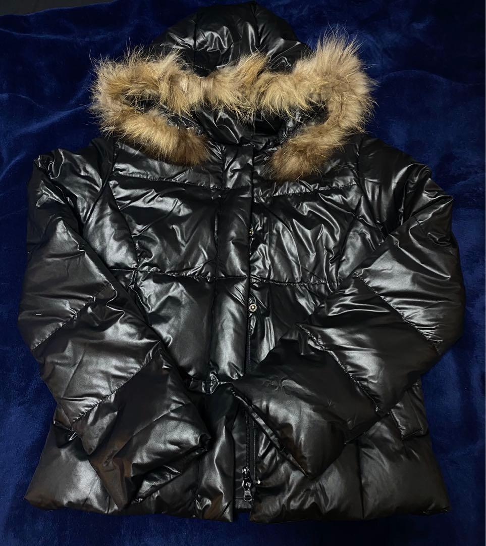 平成ギャルお兄系Y2Kファー付きダウンジャケット光沢 短丈 - メルカリ