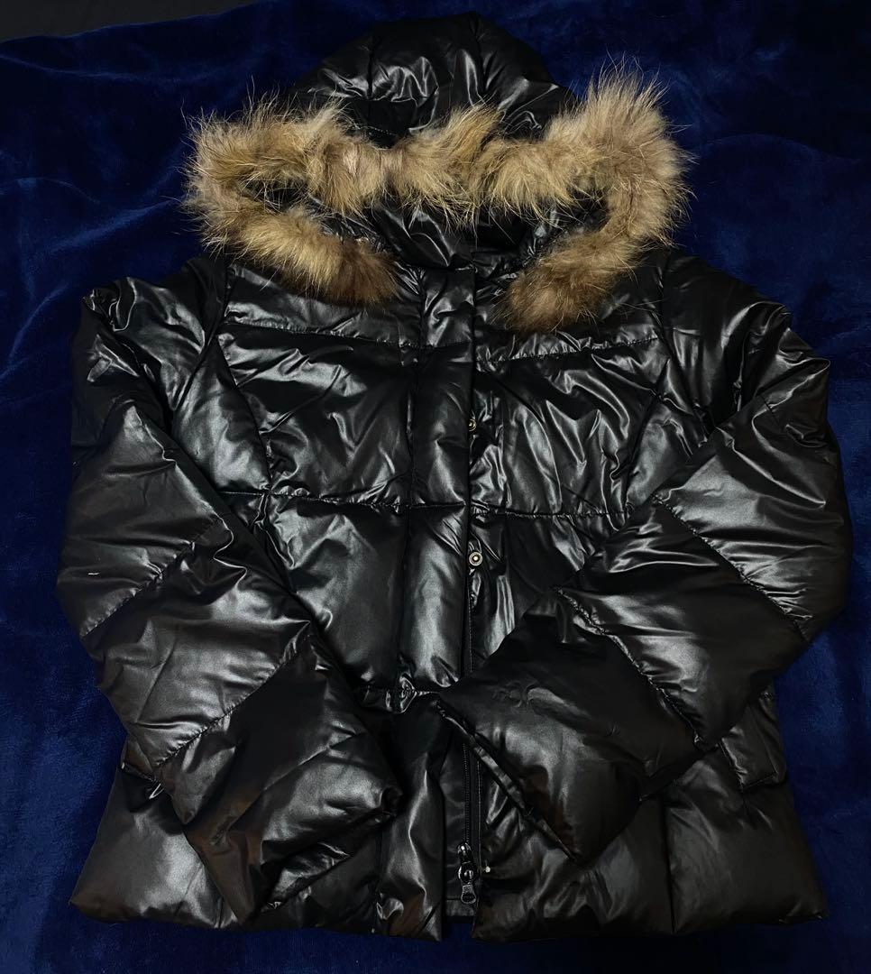 平成ギャルお兄系Y2Kファー付きダウンジャケット光沢 短丈 - メルカリ