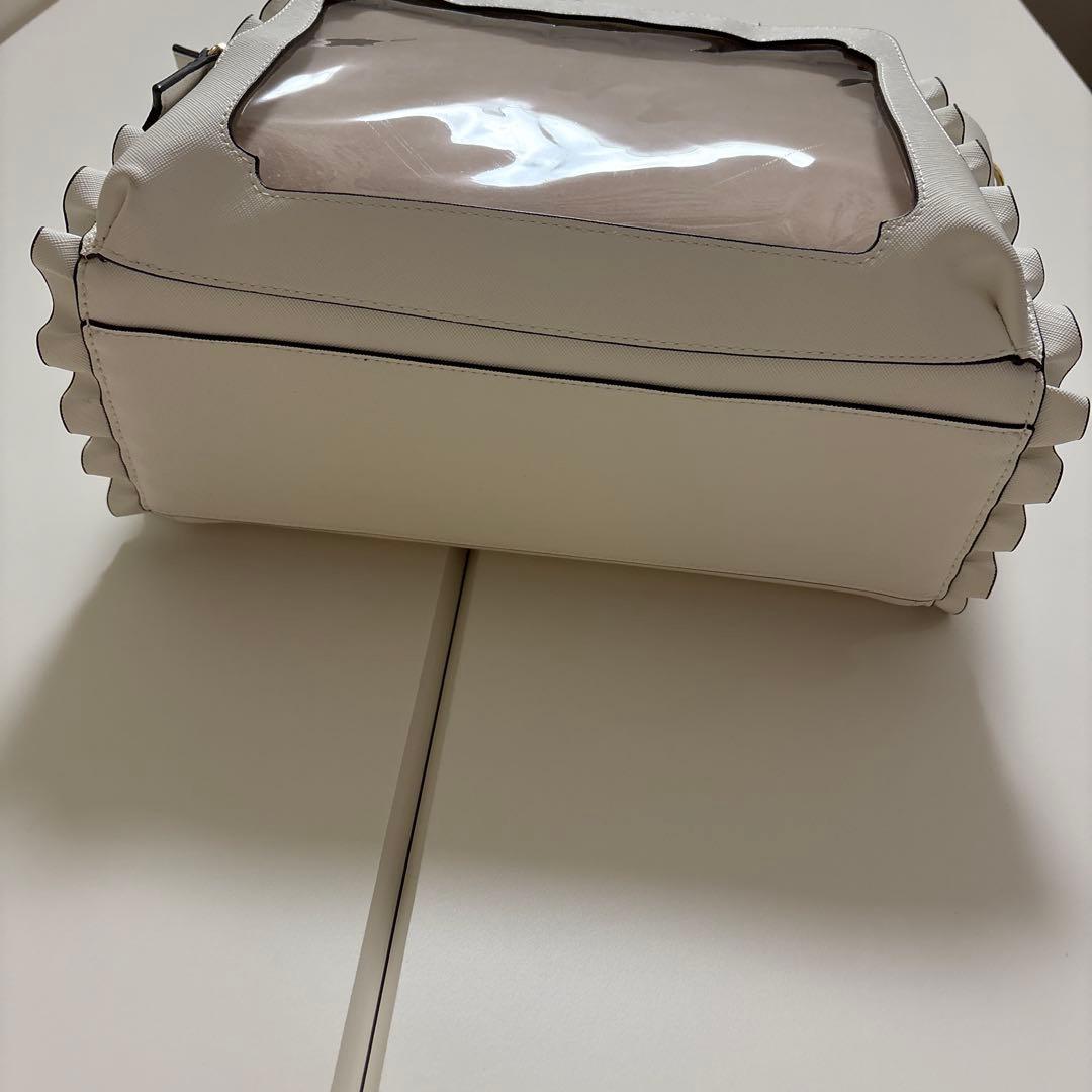 《推し事バッグ》クリアポケット付きトートバッグ