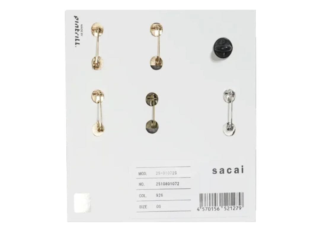 アクセサリー sacai x LEVI'S Pins (Set of 6) \"Gold\"