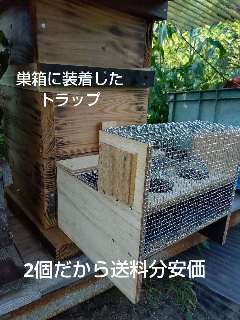 スズメバチトラップ 金網式生捕り捕獲器 2個 - メルカリ