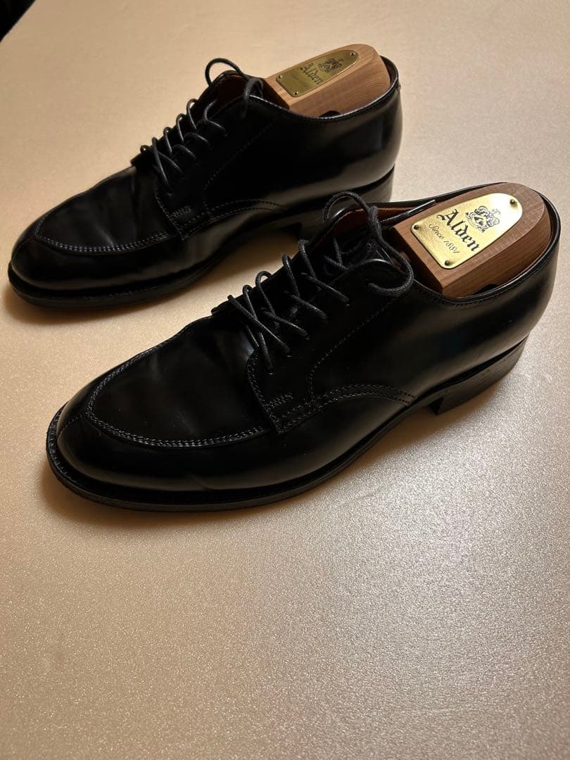 m*b様 【純正ツリー付き】Alden コードバン ブラック Vチップ6.5