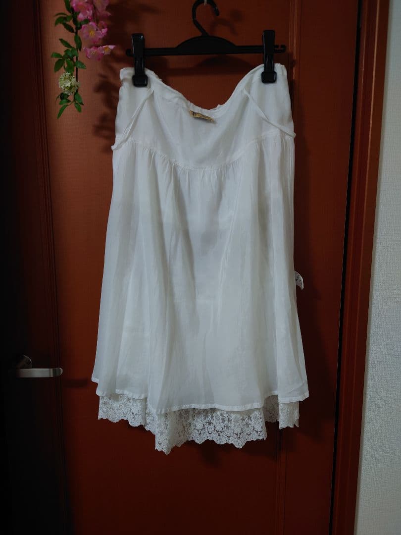 アパルトモン】レース キャミソールワンピース スカート ホワイト