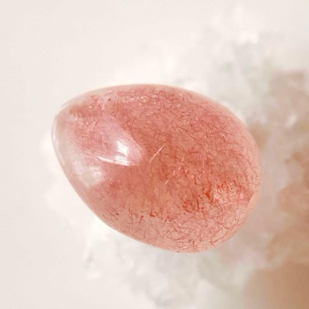 天然石☆ブレスレット ストロベリークォーツ ♪ 377