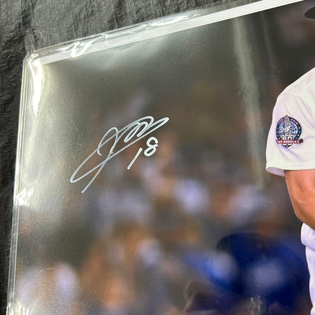 MLB LAドジャース 前田 健太 直筆サイン入りフォト デトロイト