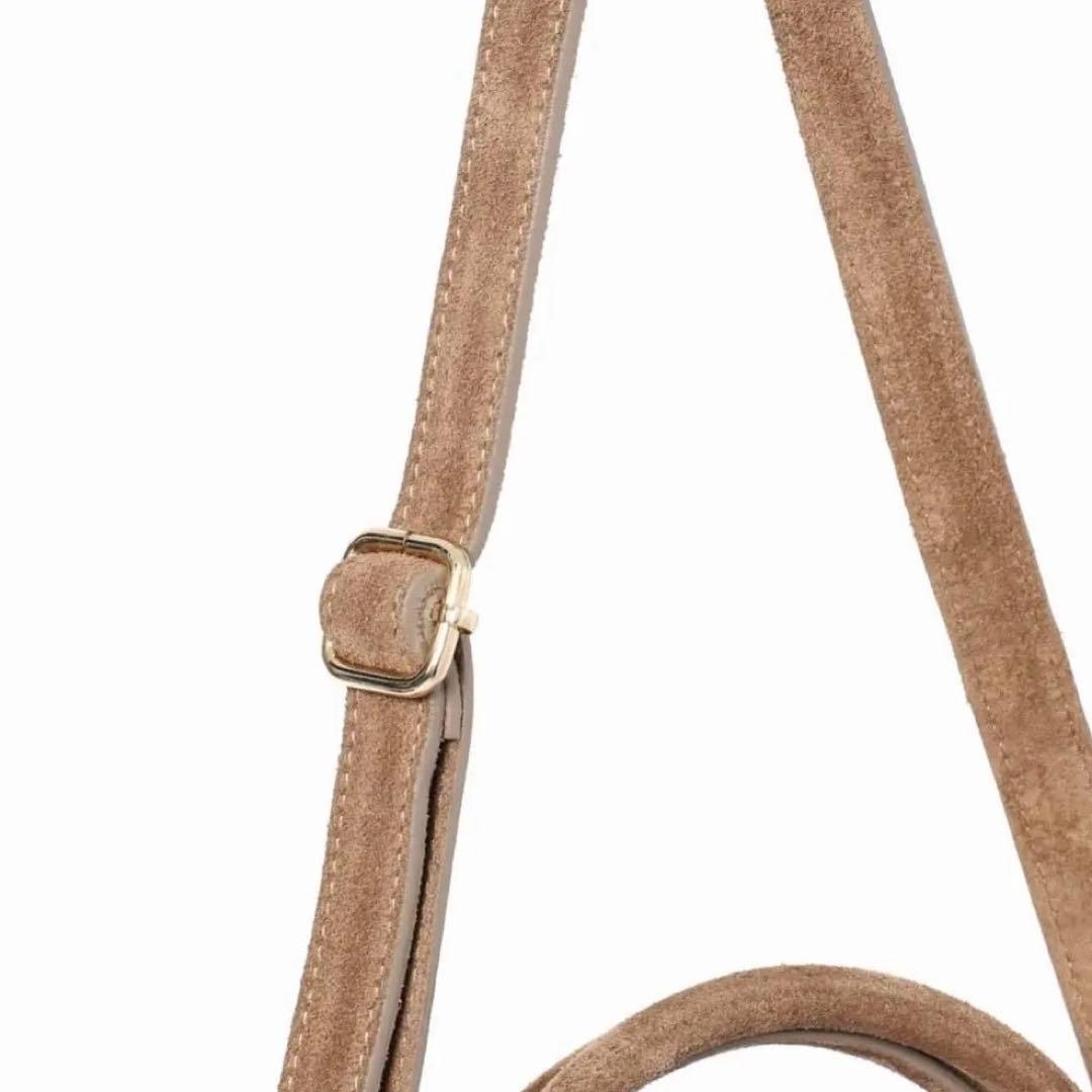 Milosミロススエードトートバッグボストン小旅行普段美品定価33000円