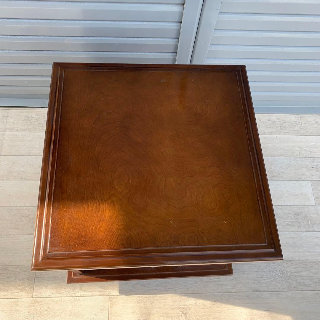 国会議事堂 徳田家具 桜材 サイドテーブル 花台 収納 - メルカリ