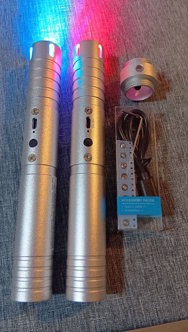 合金製ライトセーバー ダース・モール仕様 SWギミック 振動 音光 usb