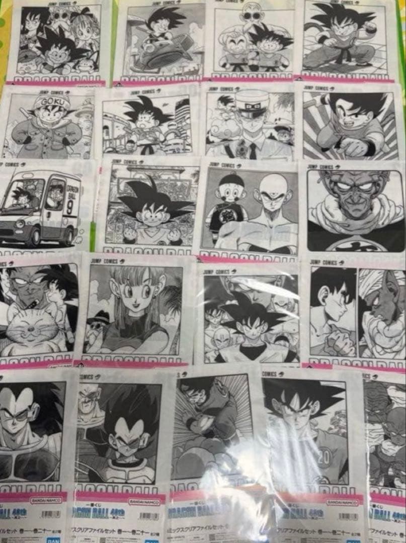 一番くじ ドラゴンボール 其之一 クリアファイル コンプリートセット 一番くじ ドラゴンボール 其之一 DRAGON BALL G賞 コミックスクリア