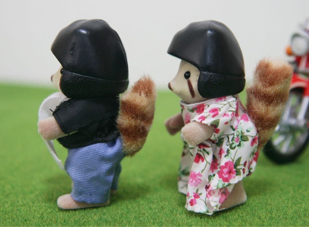 シルバニア サイドカー アライグマ バイク 海外版 シルバニア