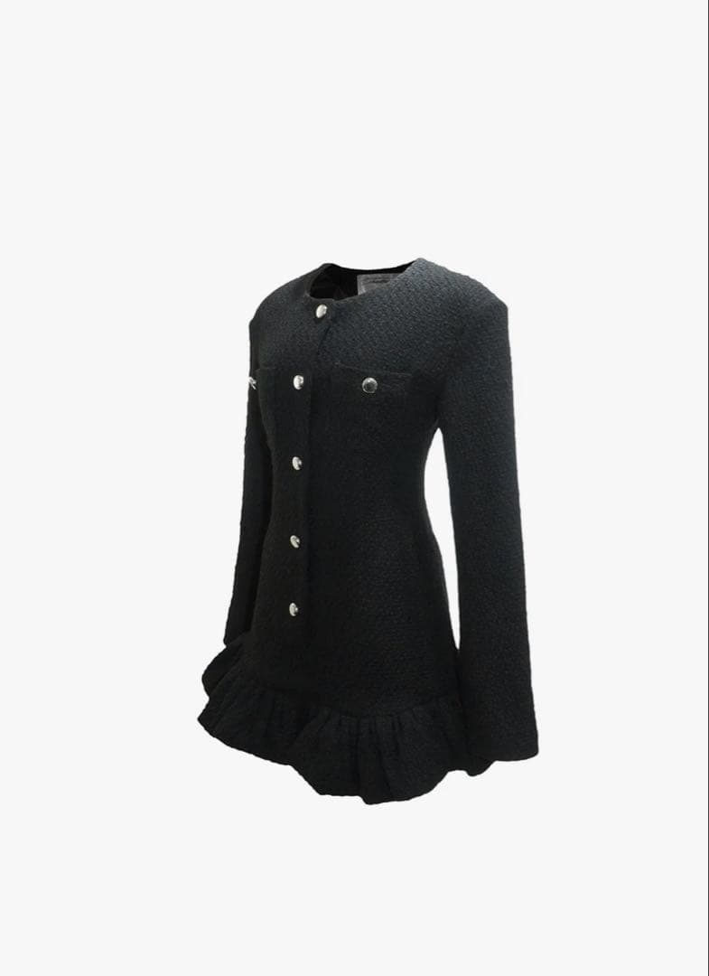 ワンピース S tweed balloon dress mini FINAL_08_E_DRESS_HN3688D-