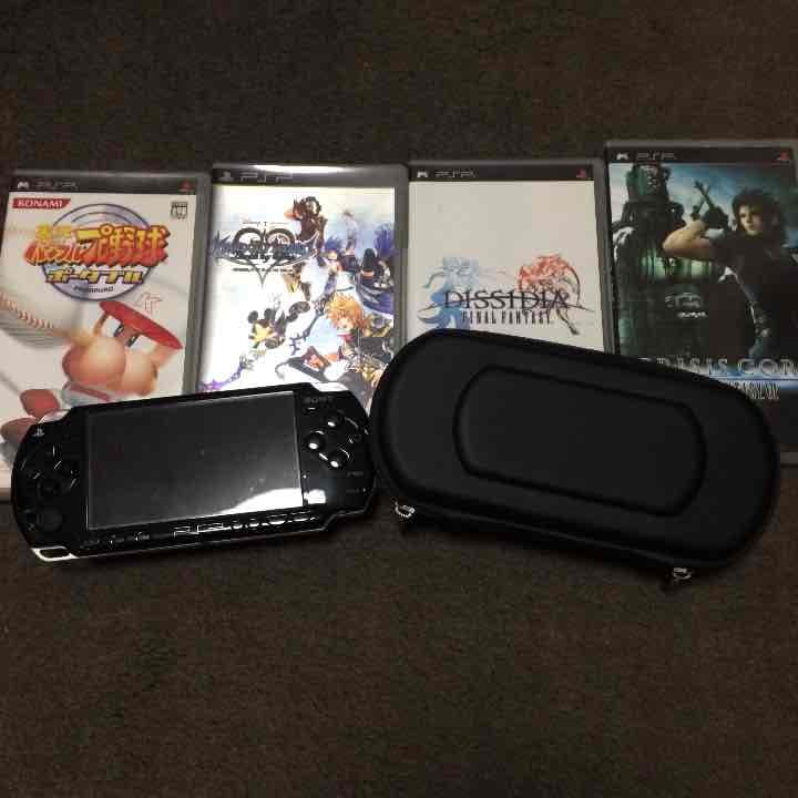 PSP本体 ケース ソフト4本