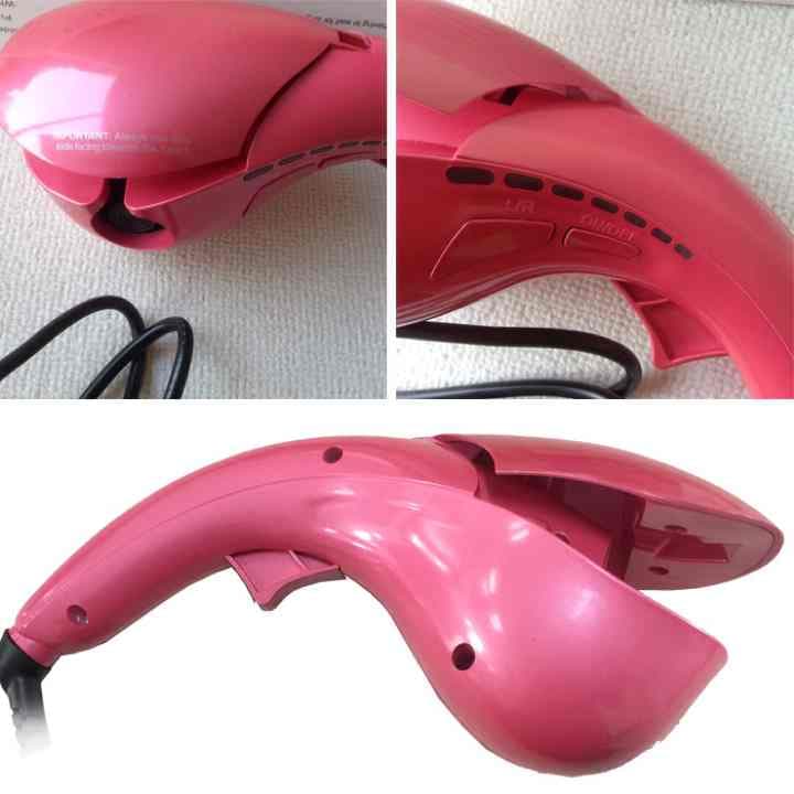 オートカールアイロン ヘアアイロン 自動 巻き セラミック素材 ピンク