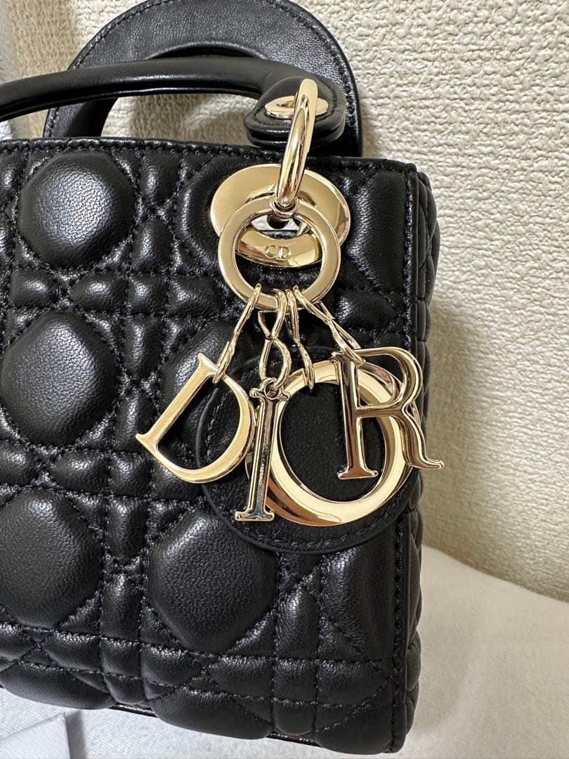 DIOR 新品ノベルティ ショルダーバッグハンドバック2way ゴールドチェーン