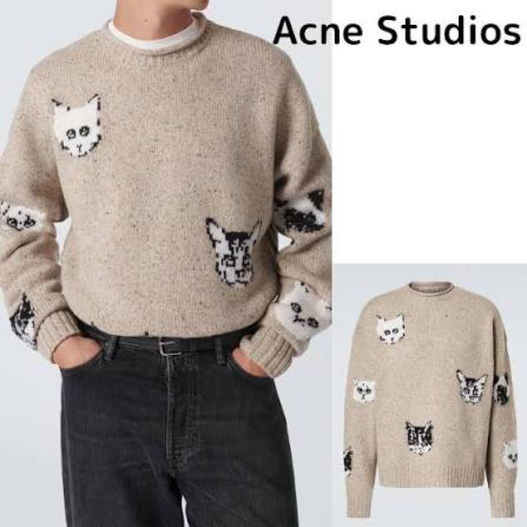 Acne Studios キャットジャガードニット Acne Studios アクネ ストゥディオズ 24AW CAT JACQUARD JUMPER
