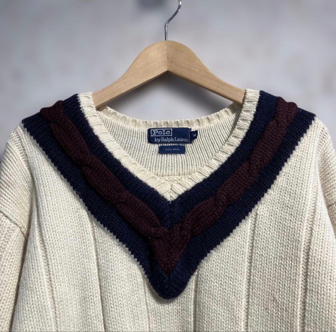 POLO RALPH LAUREN チルデンニット 90s 上杉柊平着用 - メルカリ