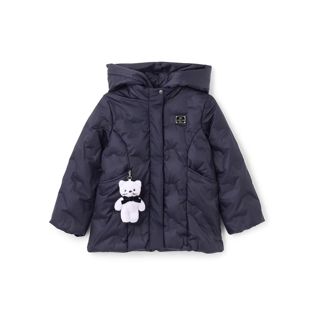 み*と様 新品タグ付き ANNA SUI mini 中綿ネコブルゾン 紺100- - メルカリ