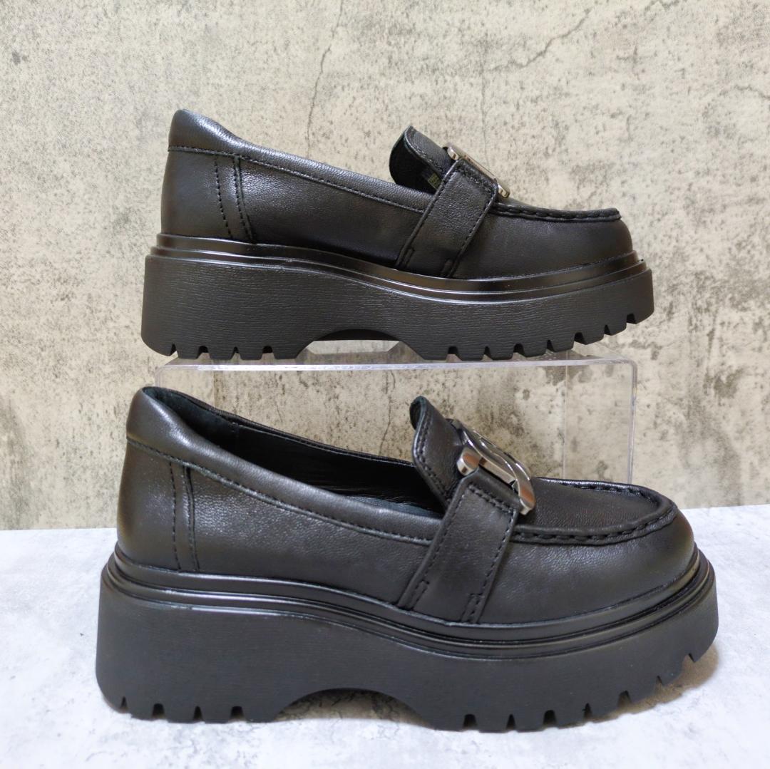 【新品未使用✨】ブソラ ローファー バックル 厚底 レザー 22.5cm