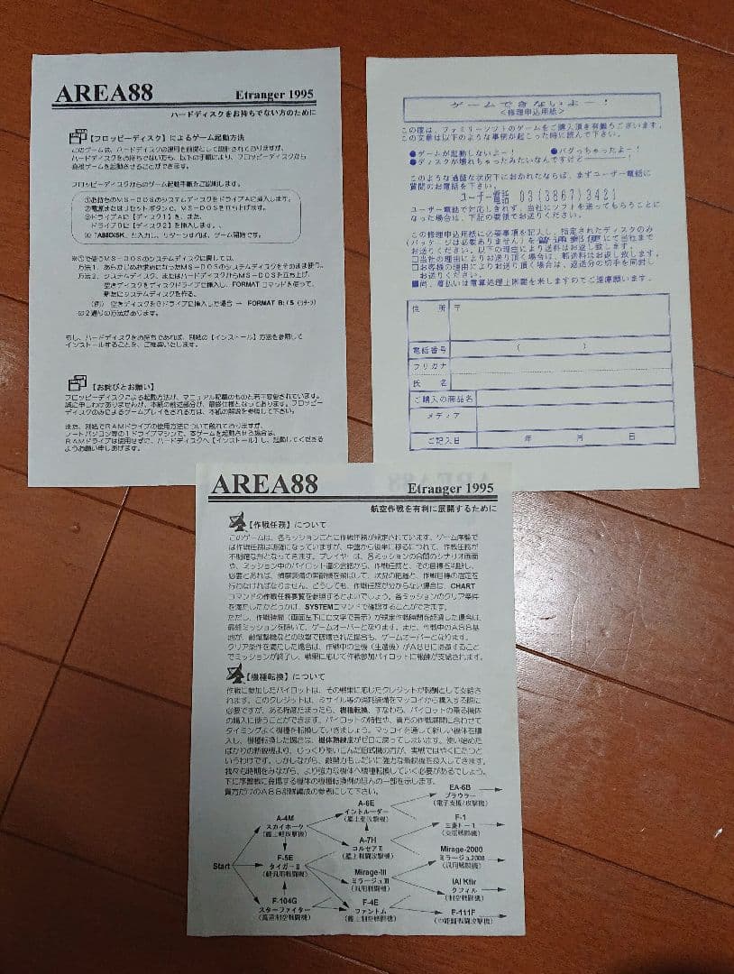 PC98 エリア88～エトランジェ1995～