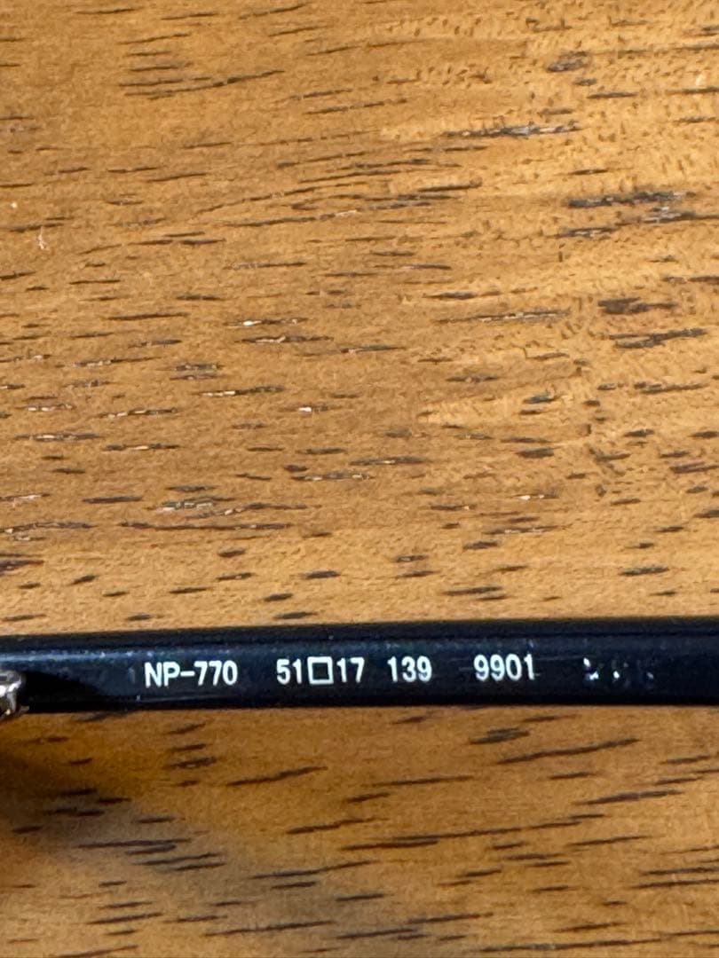 999.9 Four Ninesブラックフレーム メガネ NP-770 - メルカリ