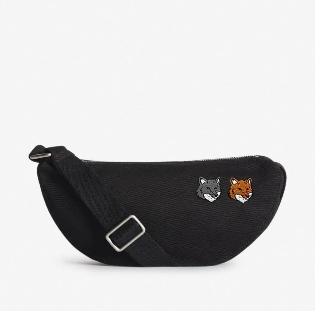 美品☆メゾンキツネ　DOUBLE BOLD FOX HEAD BUMBAG 中古・古着通販】maison kitsune (メゾンキツネ) DOUBLE BOLD FOX HEAD