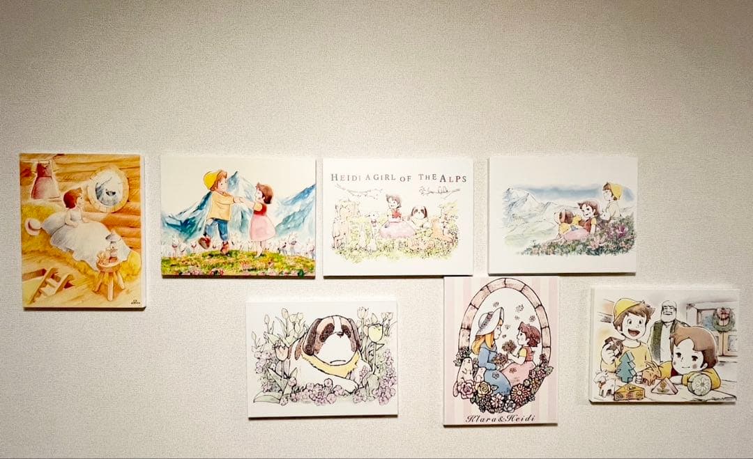 【流通数1点✨】アルプスの少女ハイジ〜木もれ陽の下で（水彩）、根拠4.5.6枚目