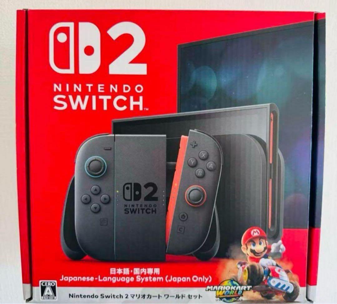 【新品】Nintendo Switch2 マリオカートセット 日本語・国内専用 Amazon.co.jp: Nintendo Switch 2(日本語・国内専用) マリオカート