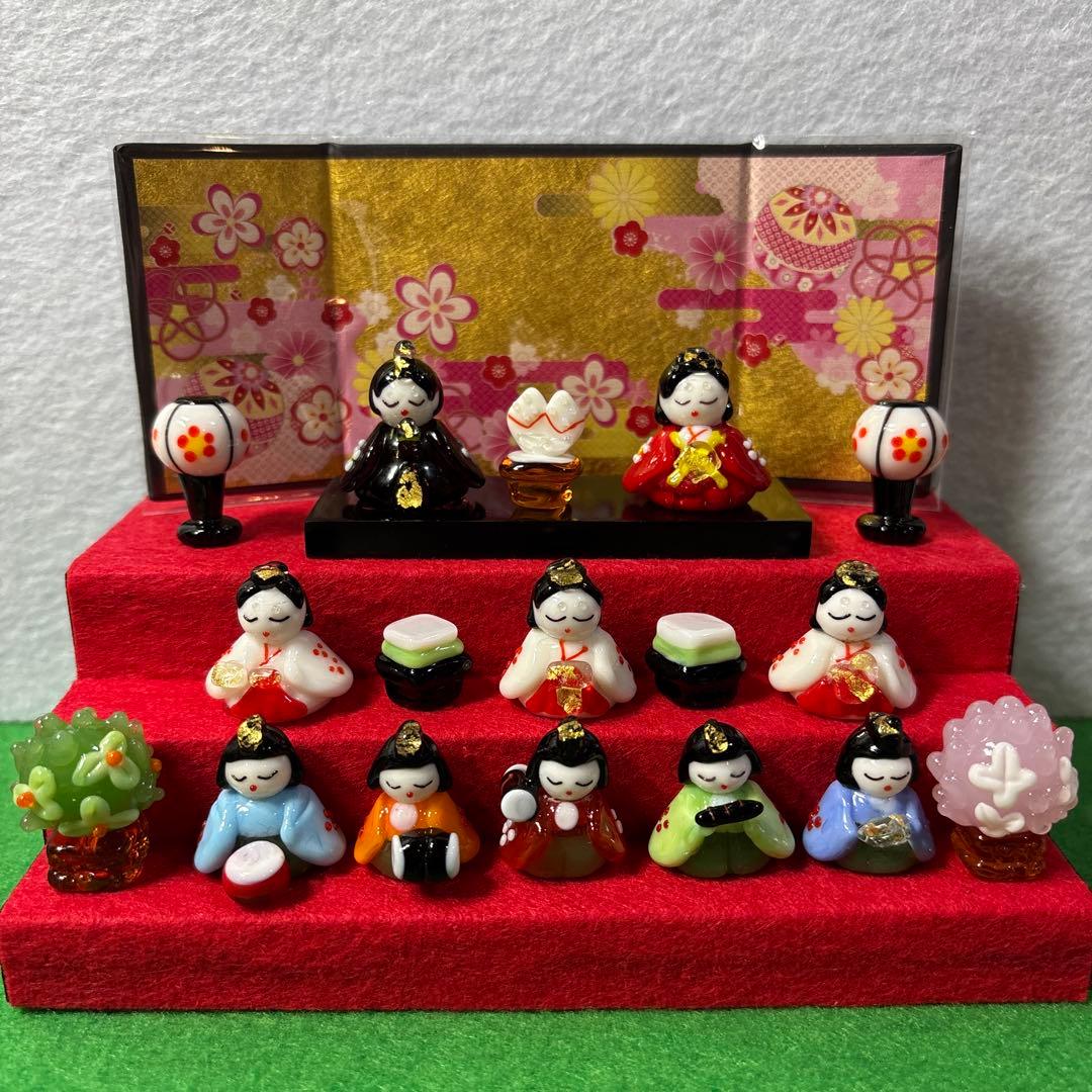 ミント　三段飾り雛セット　ガラス細工　ミニチュア 156621806.jpg?cmsp_timestamp=