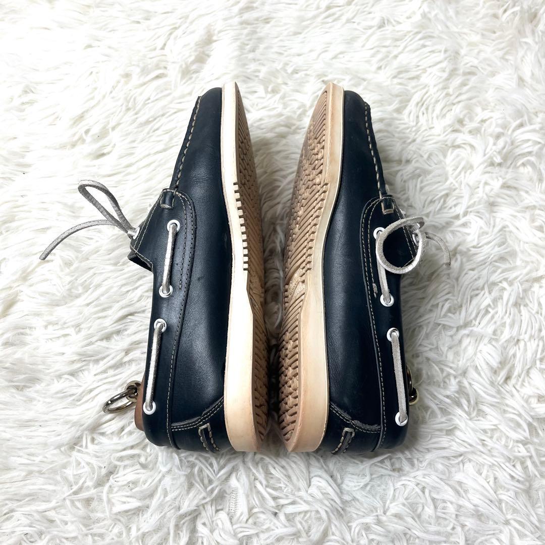 【美品】 パラブーツ デッキシューズ BARTH ネイビー 24.5cm