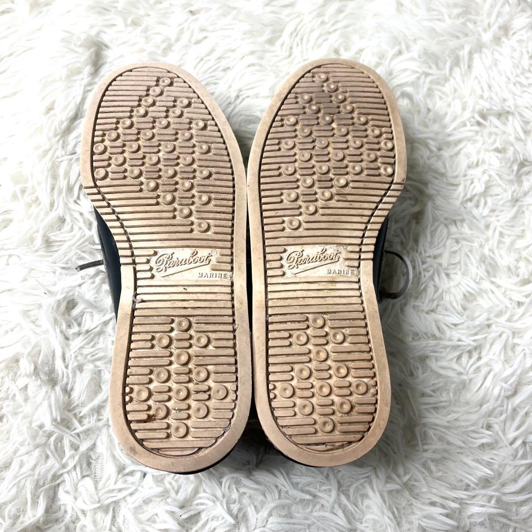 【美品】 パラブーツ デッキシューズ BARTH ネイビー 24.5cm