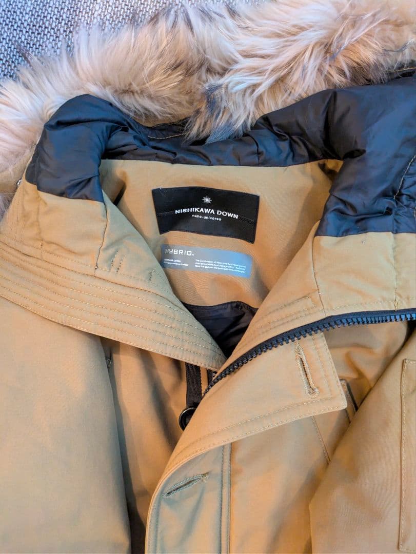 ナノユニバース 西川ダウン ハイブリッドダウン Mサイズ（S表記