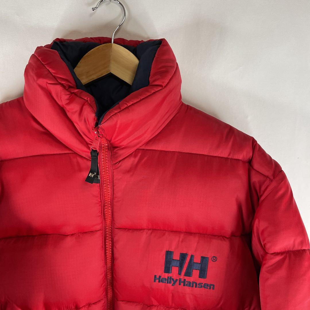 ヘリーハンセン ダウンジャケット リバーシブル 80s 90s 赤 ネイビー