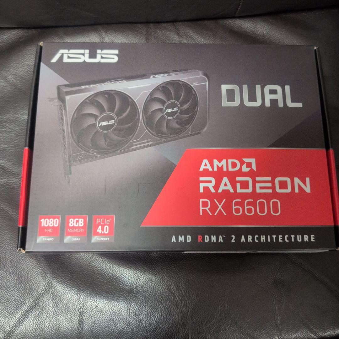グラフィックボード・グラボ・ビデオカード ASUS Radeon RX 6600 8GB Amazon | ASUS Dual Radeon RX 6600 搭載ビデオカード DUAL-RX6600-8G