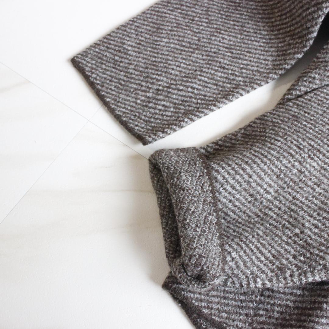 新品タグ付き】45R ツイルKNIT PEA JACKET Fサイズ グレー - メルカリ