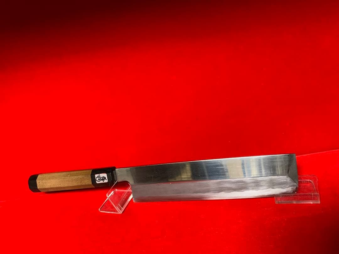 NO.01229 包丁 鍔屋 薄刃 出雲玉鋼 箱付 未使用品 - メルカリ