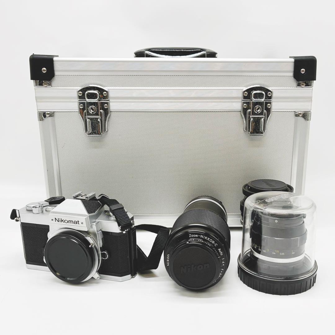 ニコマート フィルムカメラ FT2 レンズセット 中古 現状品 ニコマート フィルムカメラ FT2 レンズセット 中古 現状品