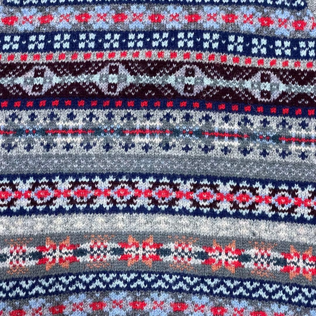 ジャミーソンズ シェトランドウール ニットベスト ショールカラー