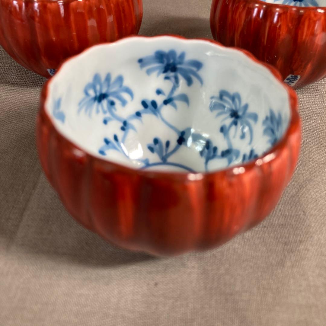 源右衛門】古伊万里の伝統 日本名窯 舘林源右衛門作 染錦朱泥菊文 菊形