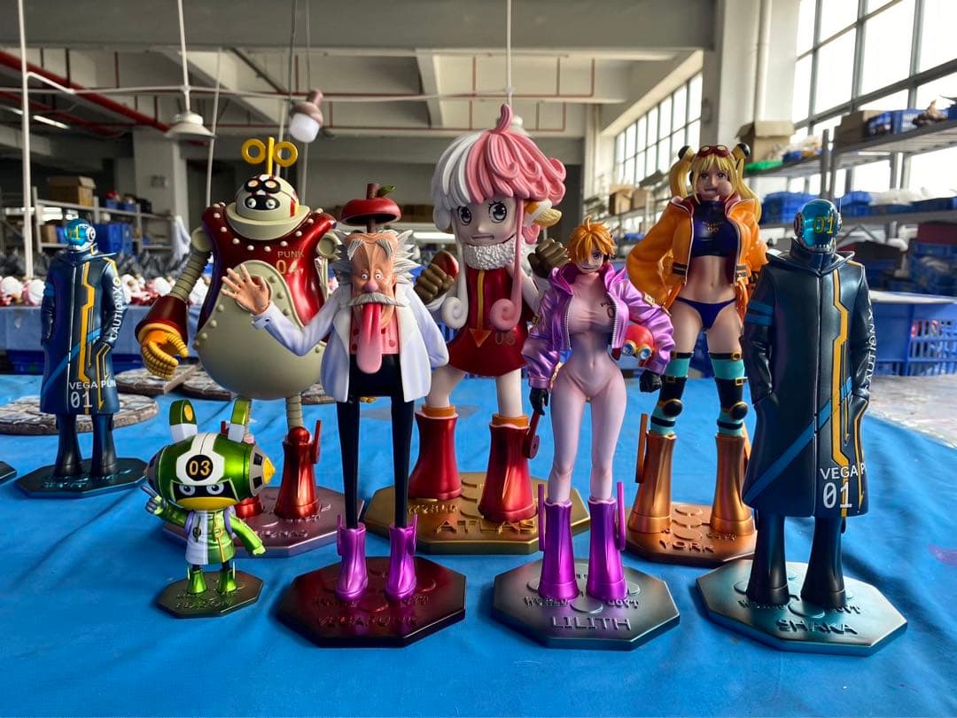ワンピース 7人セット Dr.ベガパンク フィギュア ガレージキット